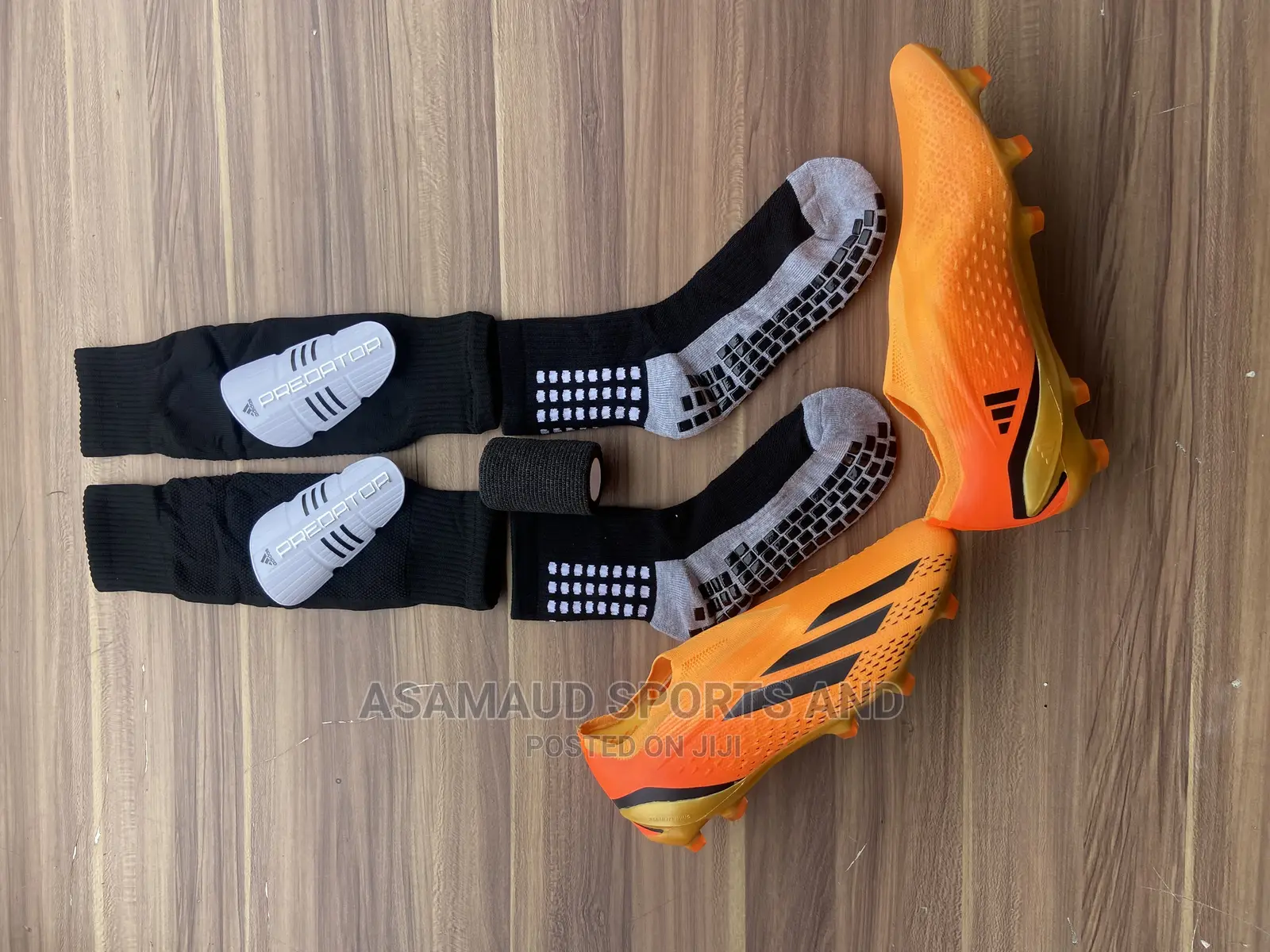Original Football Boot With Half Hose and Grip Socks