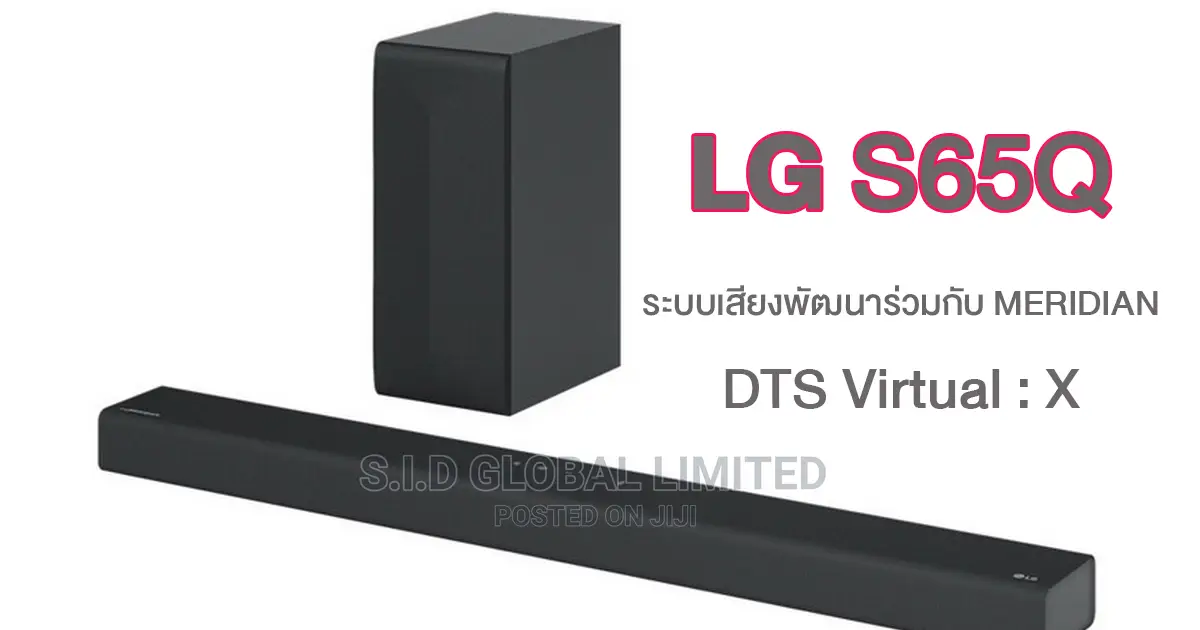 LG Soundbar S65Q 3.1-Channel 420W Bluetooth HDMI Optical USB