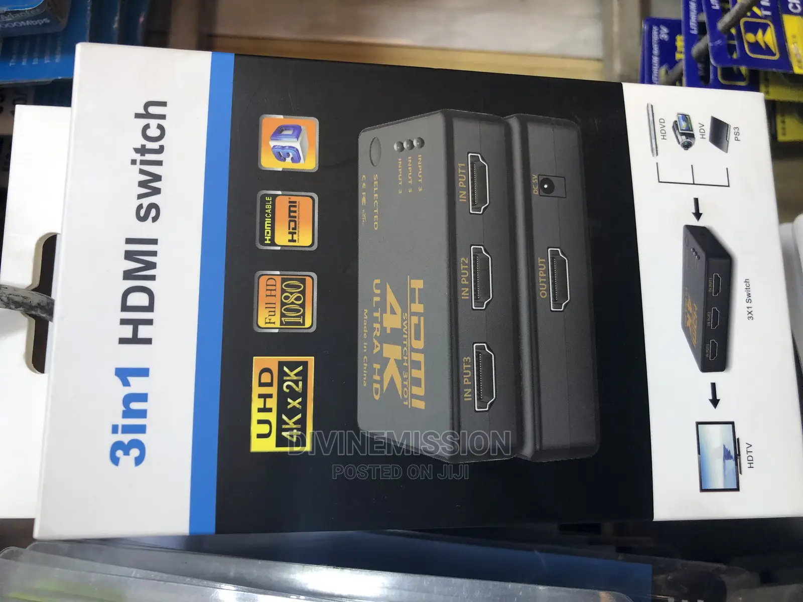  HDMI Switch 3in1