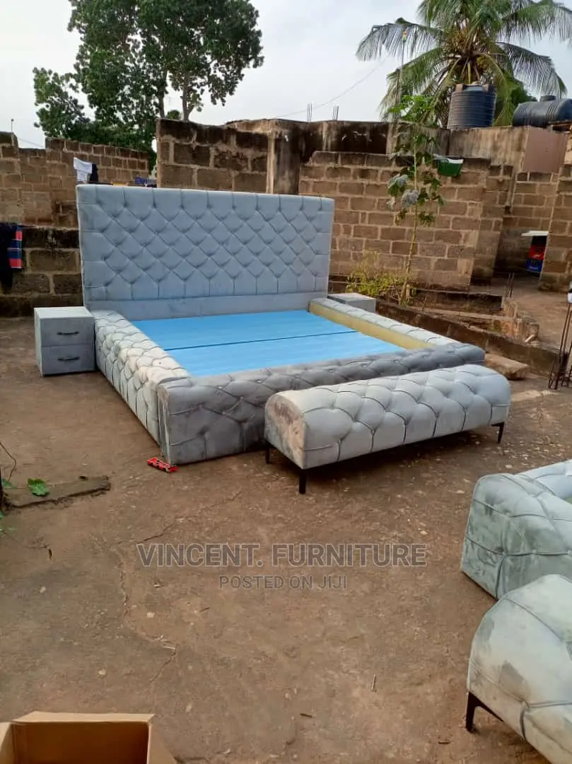 King Size Bed Frame and Ottoman Available