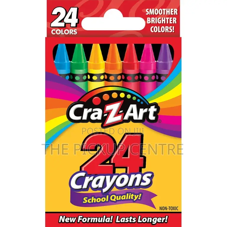 Cra-Z-Art School Quality Multicolor Crayons, 24 Count
