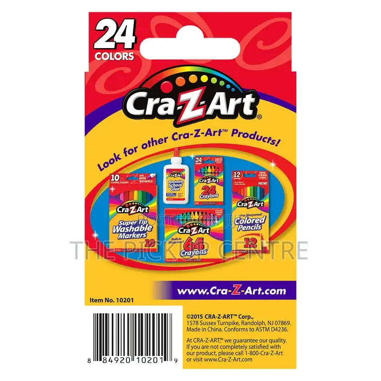 Cra-Z-Art School Quality Multicolor Crayons, 24 Count