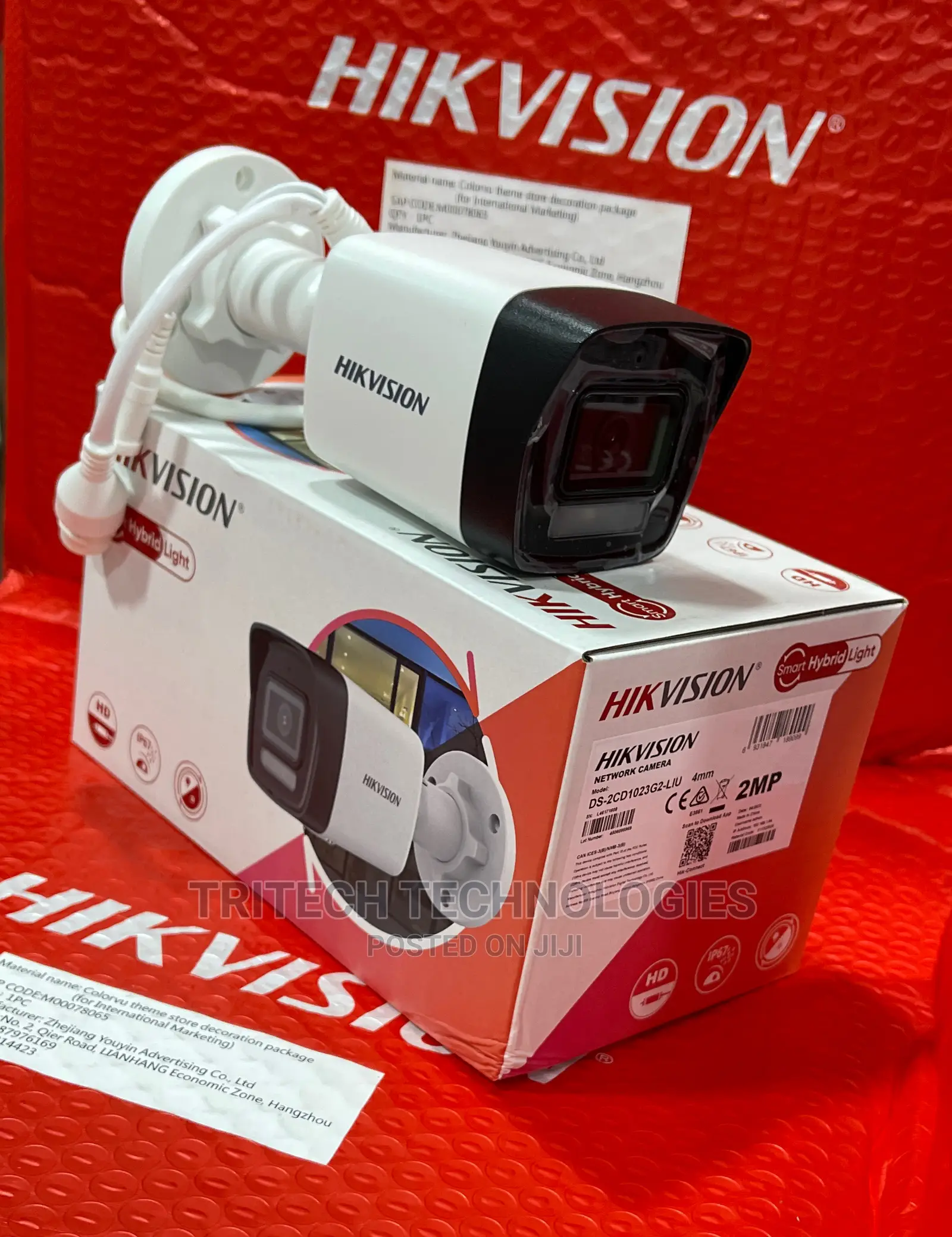 Hikvision Ip 2mp Ds-2cd1023g2-Liu Color Vu Outdoor + Audio