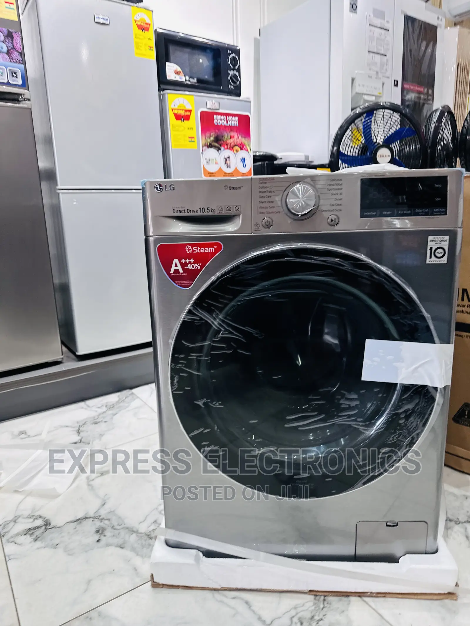 Exclusive Design LG Sleek Grey 7kg Front Load Full Auto