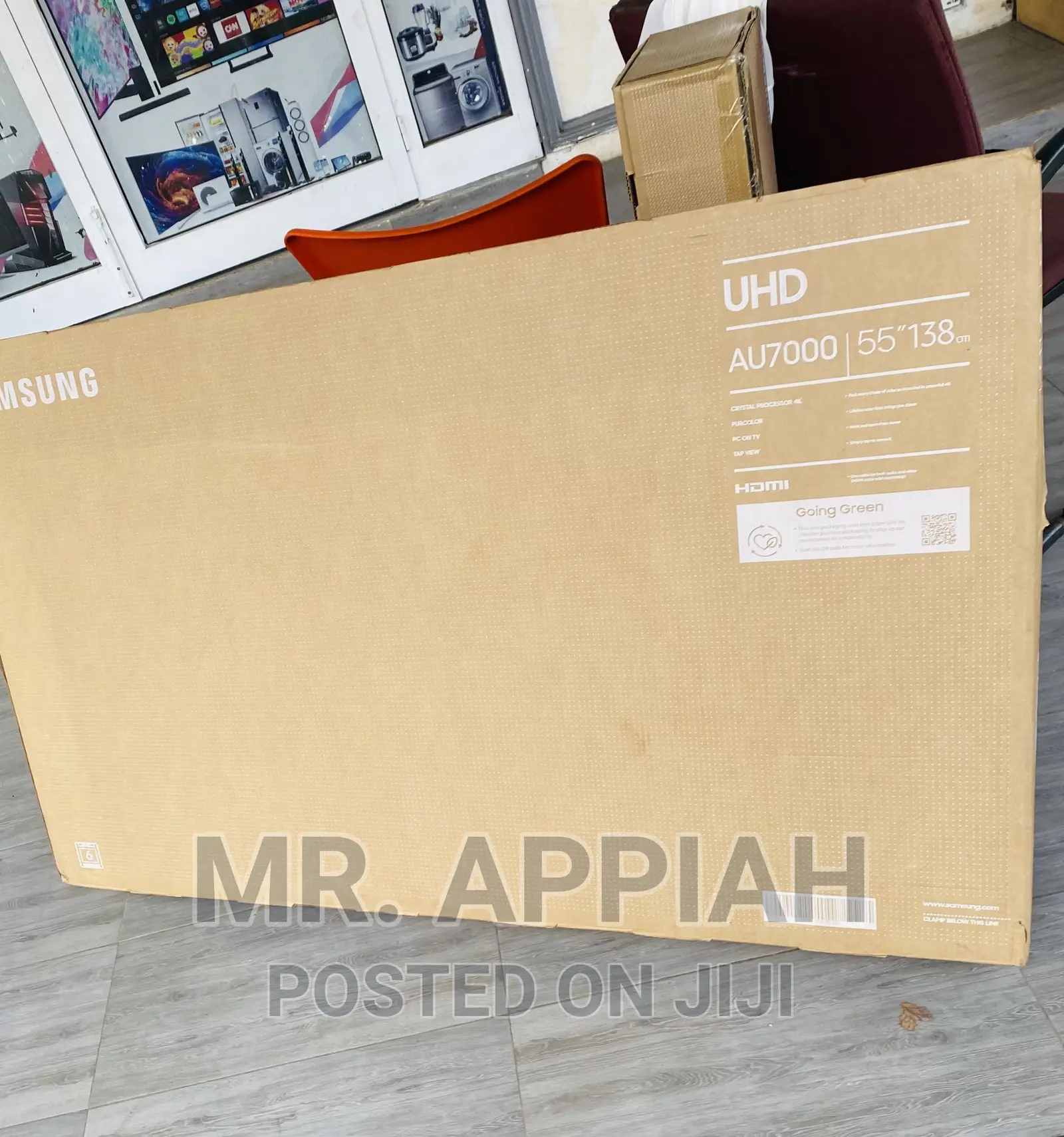 Quality Samsung 55 Inch Crystal Uhd Smart Tv(55au7100)Black