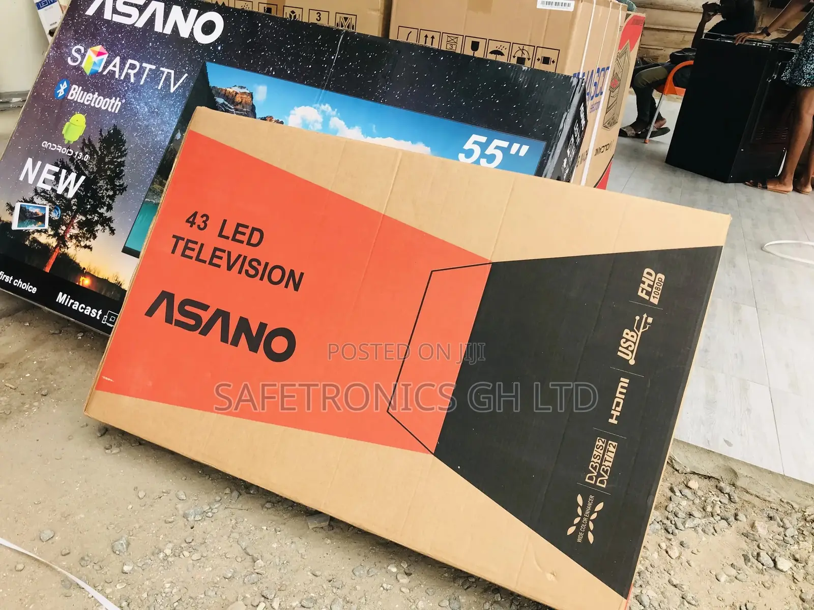 Long Lasting Digital Asano 43 Inches Glossy LED Tv