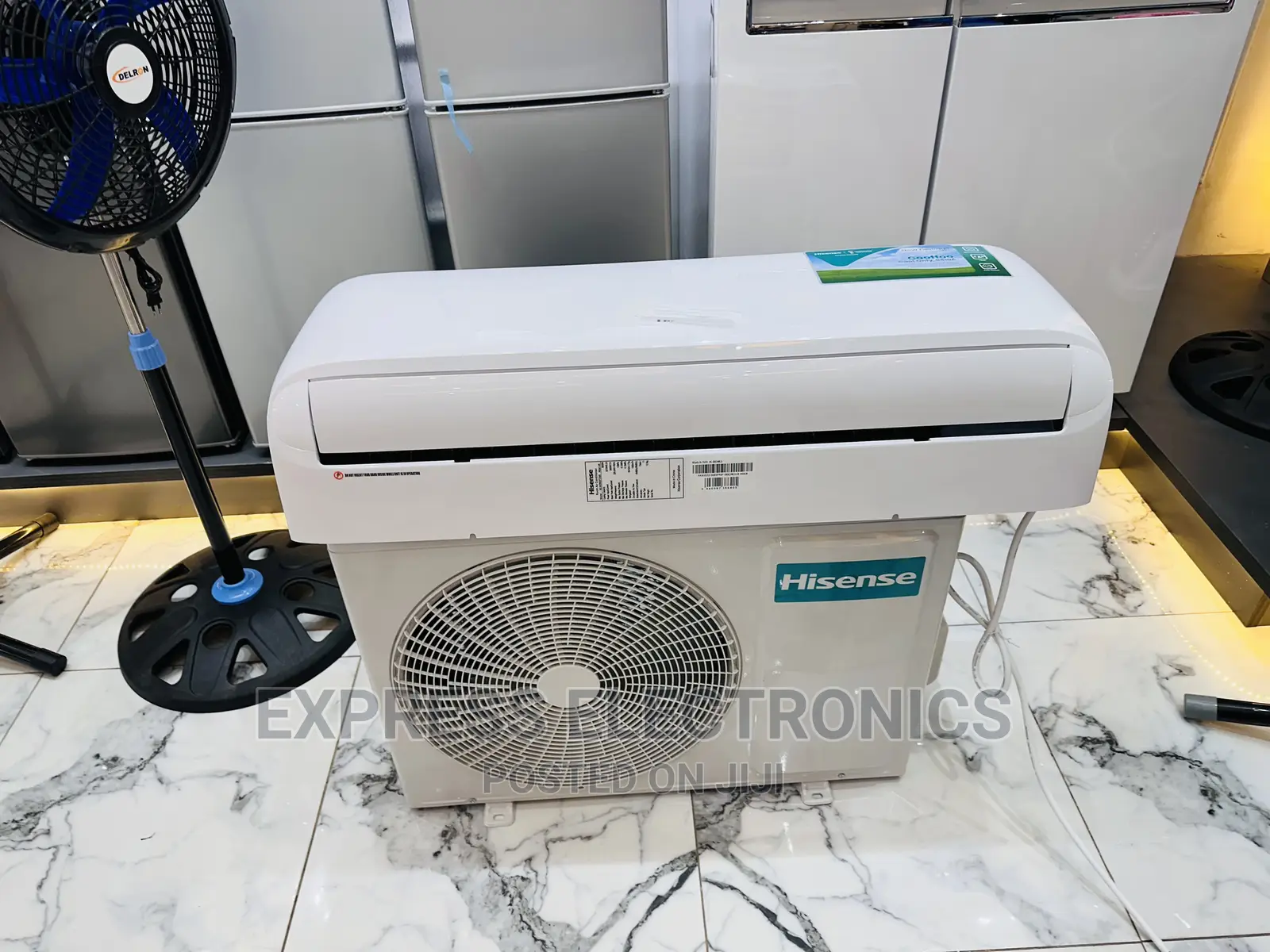 A New Sleek White Hisense Split R410 Gas 2.0hp AC