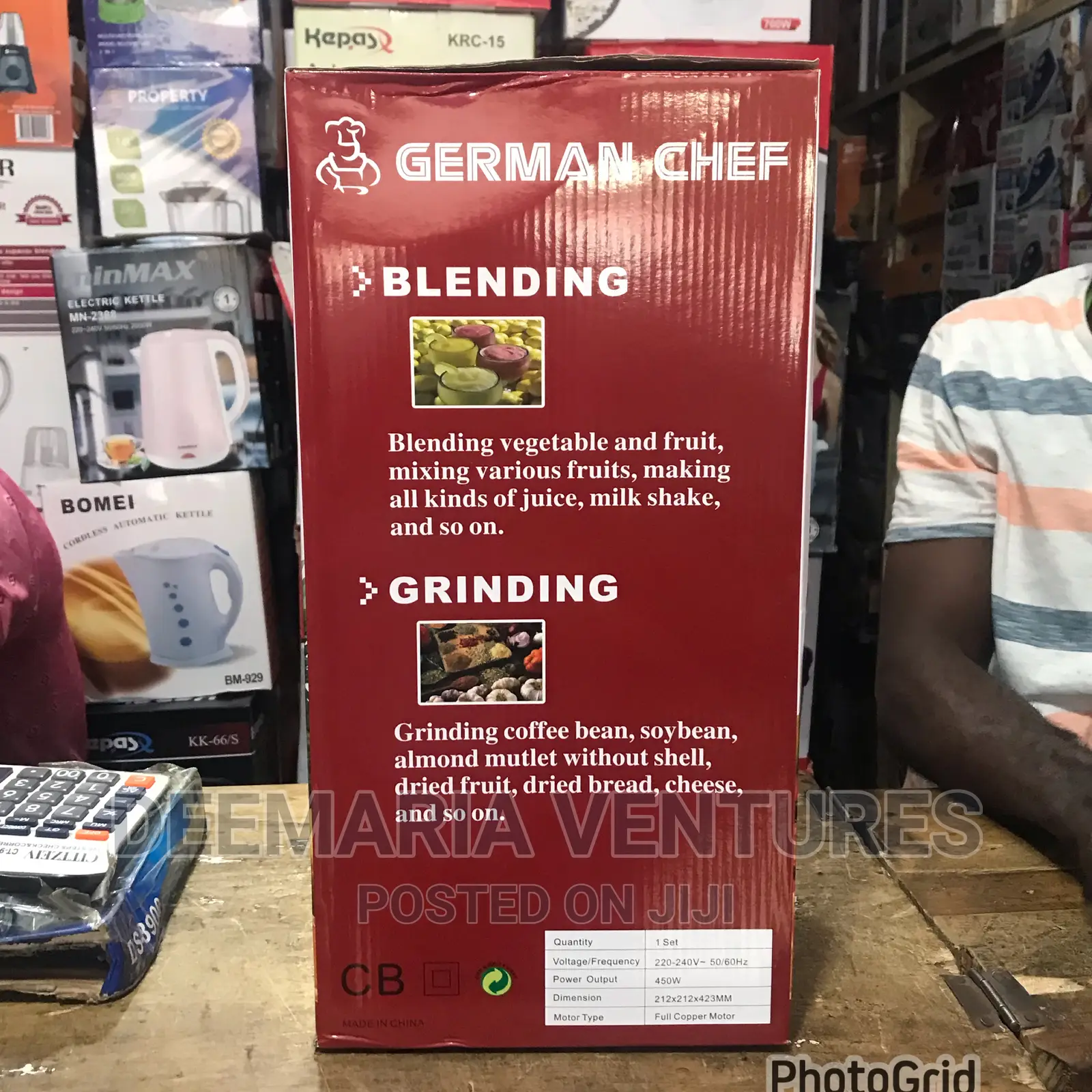 German Chef Blender With Grinder