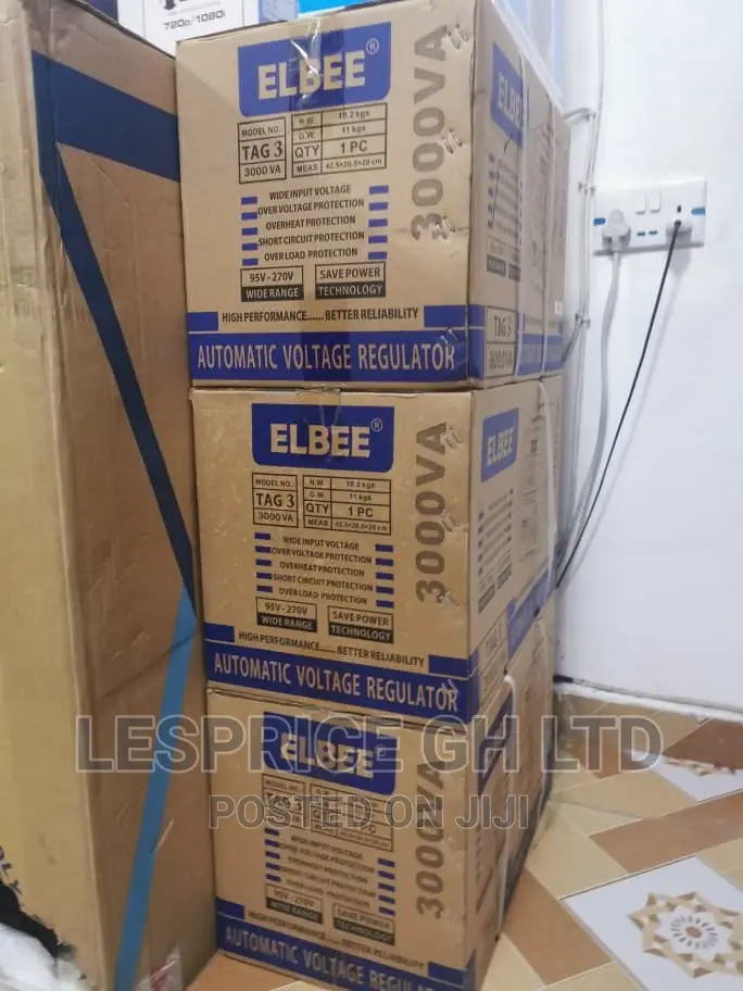 Save Power!! Elbee 3000w Digital Stabilizer