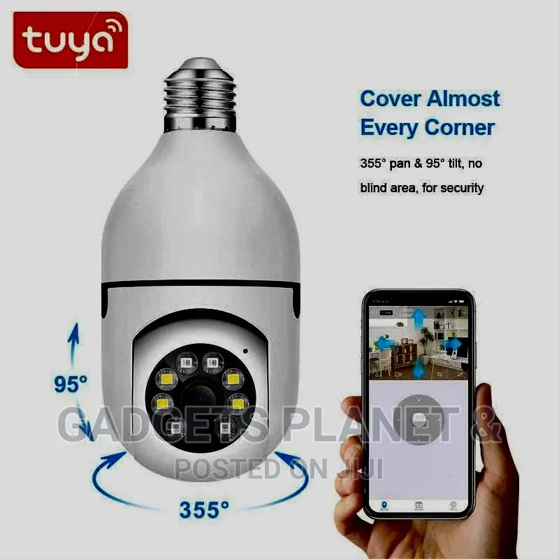 Wi-fi Panoramic CCTV Camera - Bulb Design