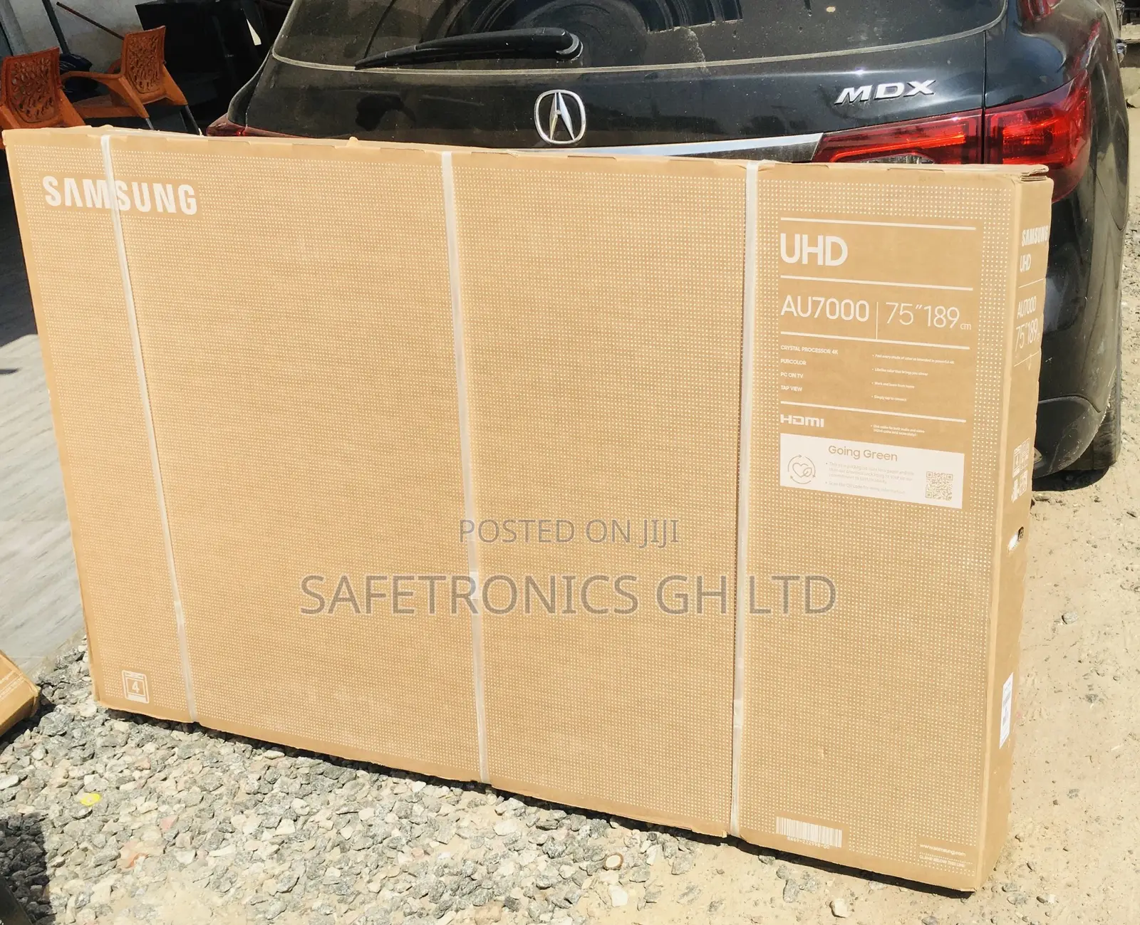 AU70 Samsung LED Glossy UHD Crystal 75 Inches Smart Tv