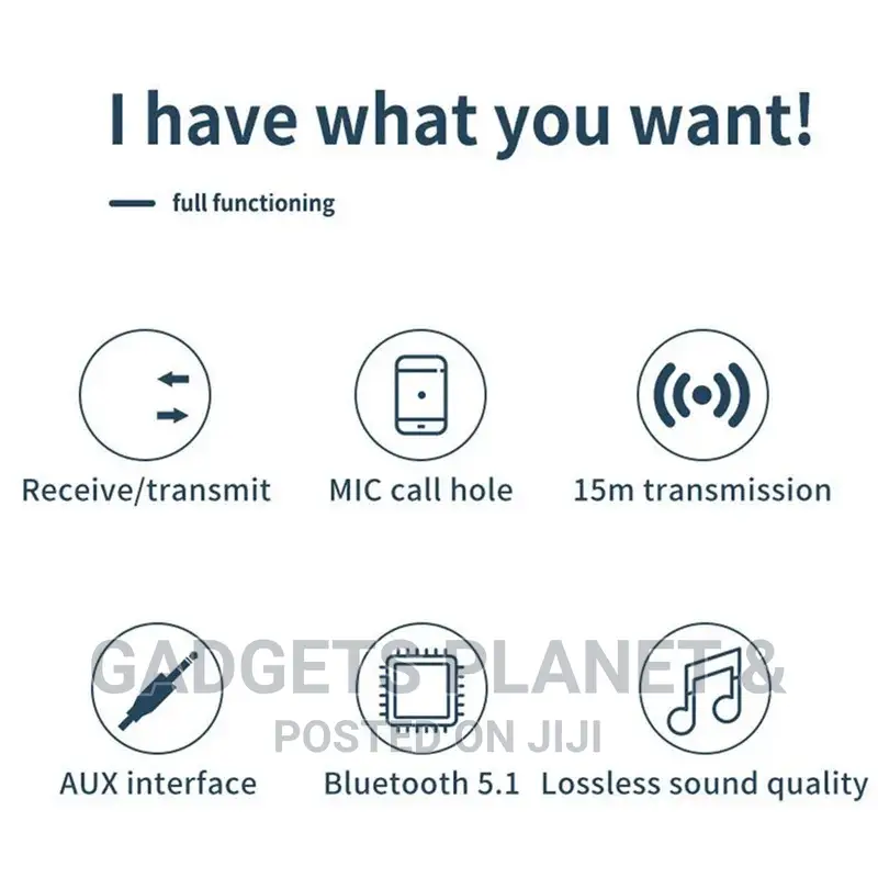 Rechargeable Bluetooth Audio Receiver Transmitter Adapter