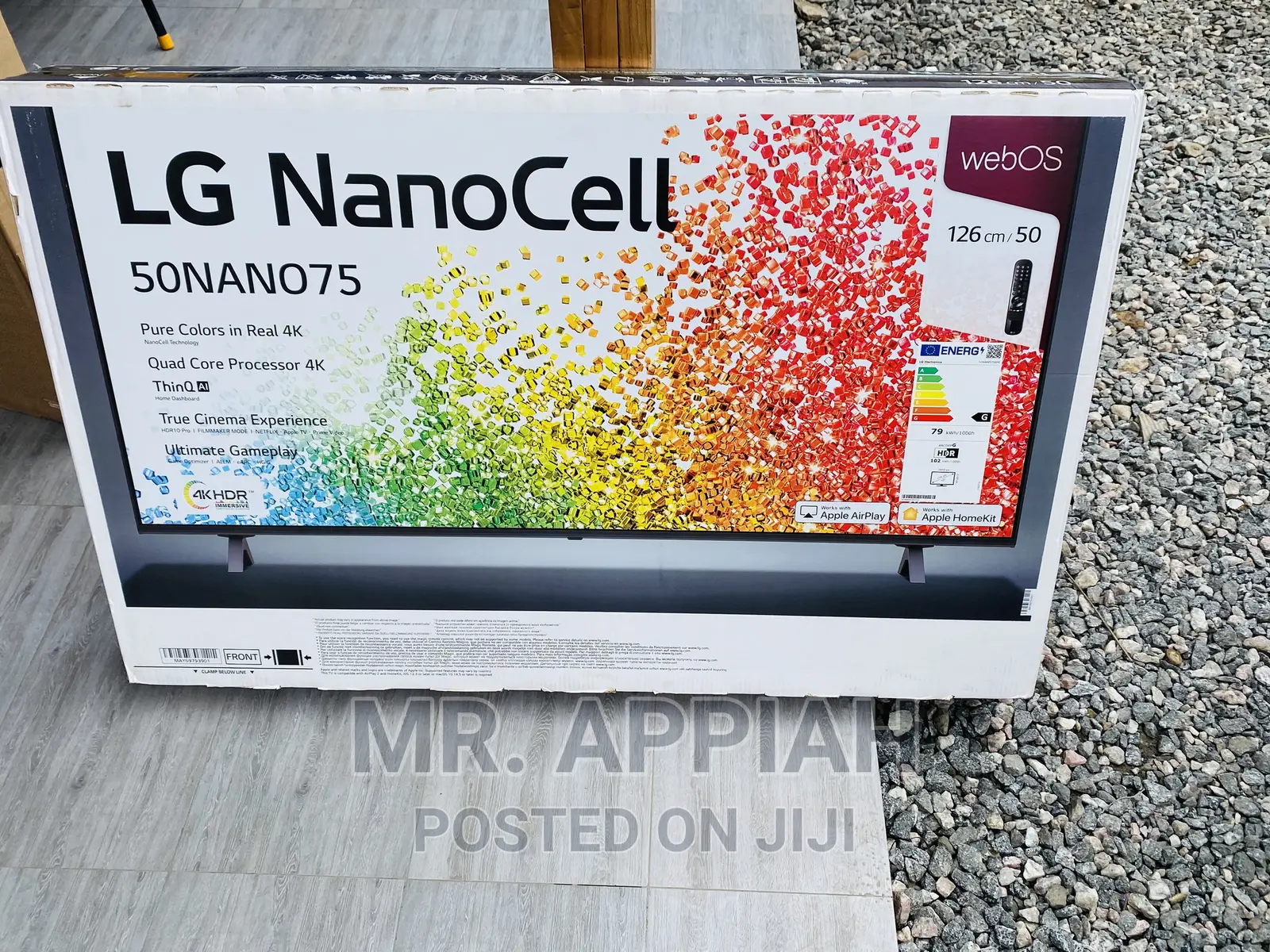 Brand  New LG 50NANO756 50 Inch Nanocell Smart Tv(Black) 