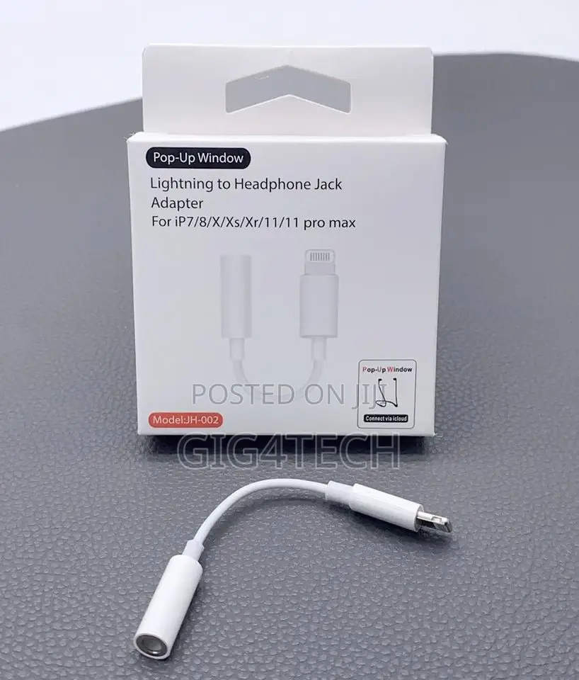 Adapter for iPhone to Jack Connector Cable Lighting Cable