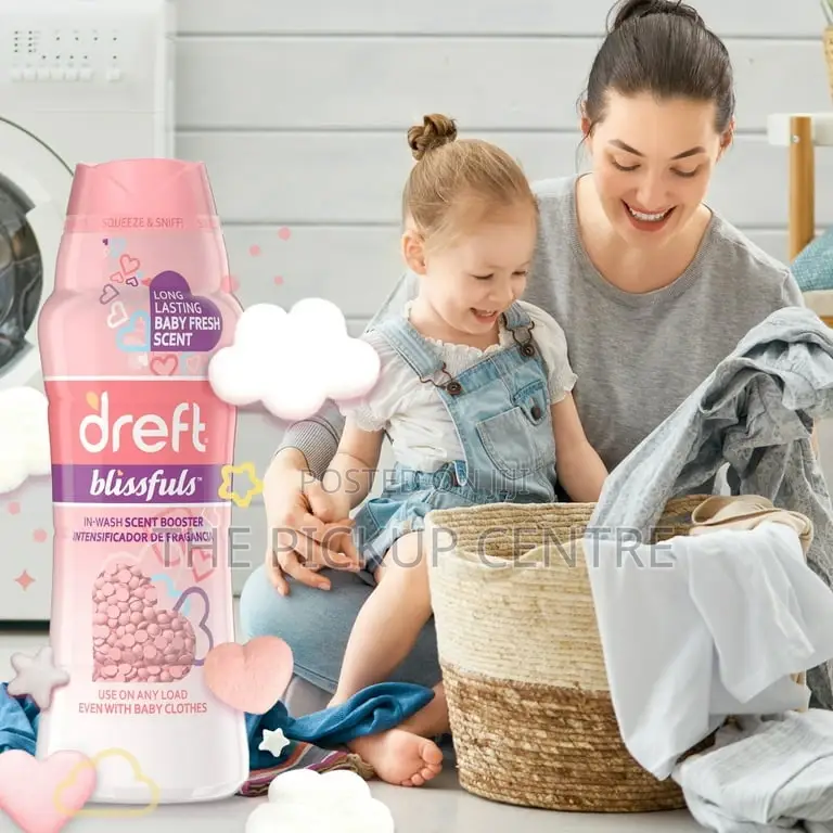 Dreft Blissfuls in-Wash Scent Booster Beads, Baby Fresh 859g