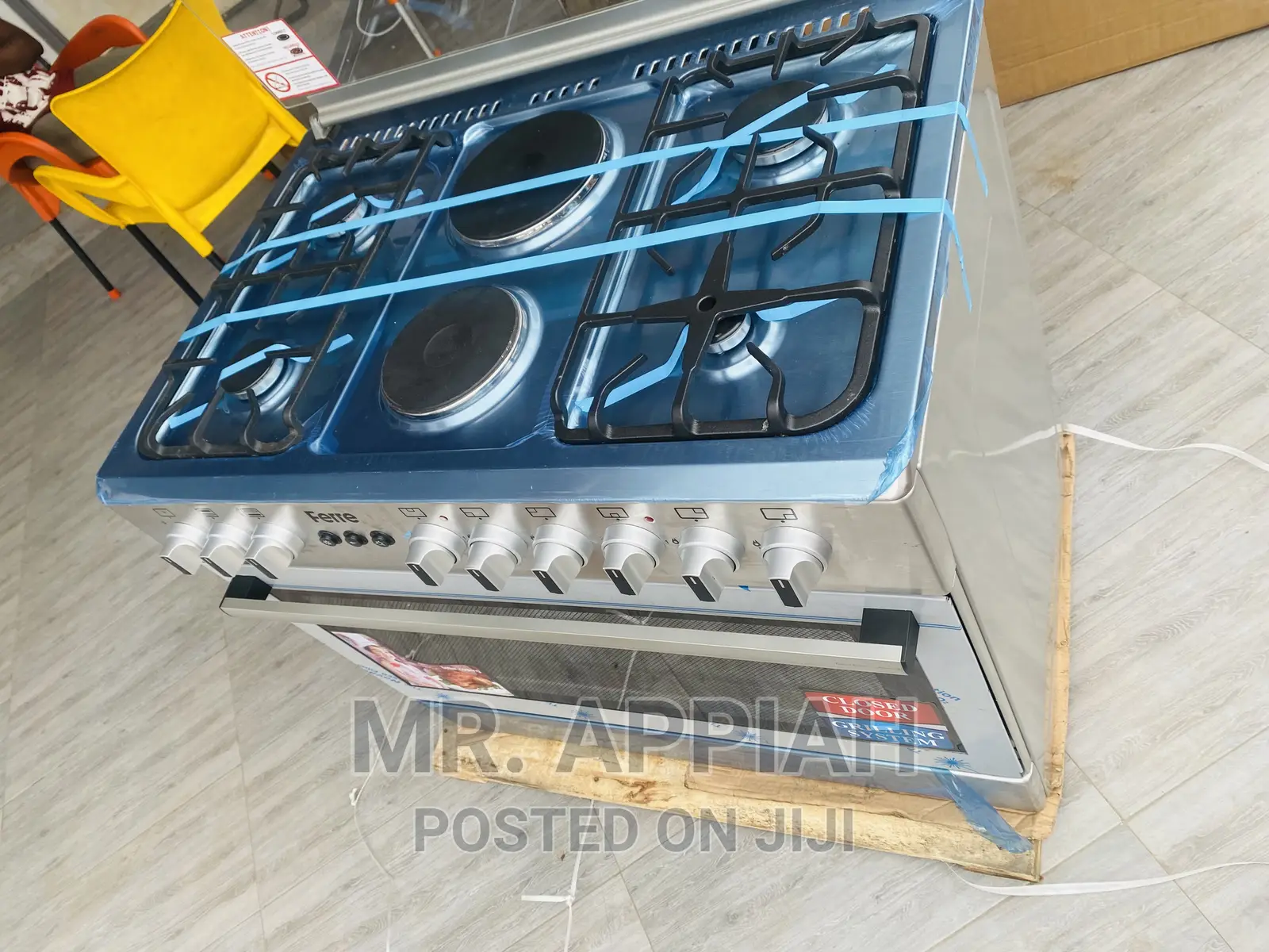 Nice Ferre 60x90 2 Electric + 4gas Cooker(Rotisserie Grill)