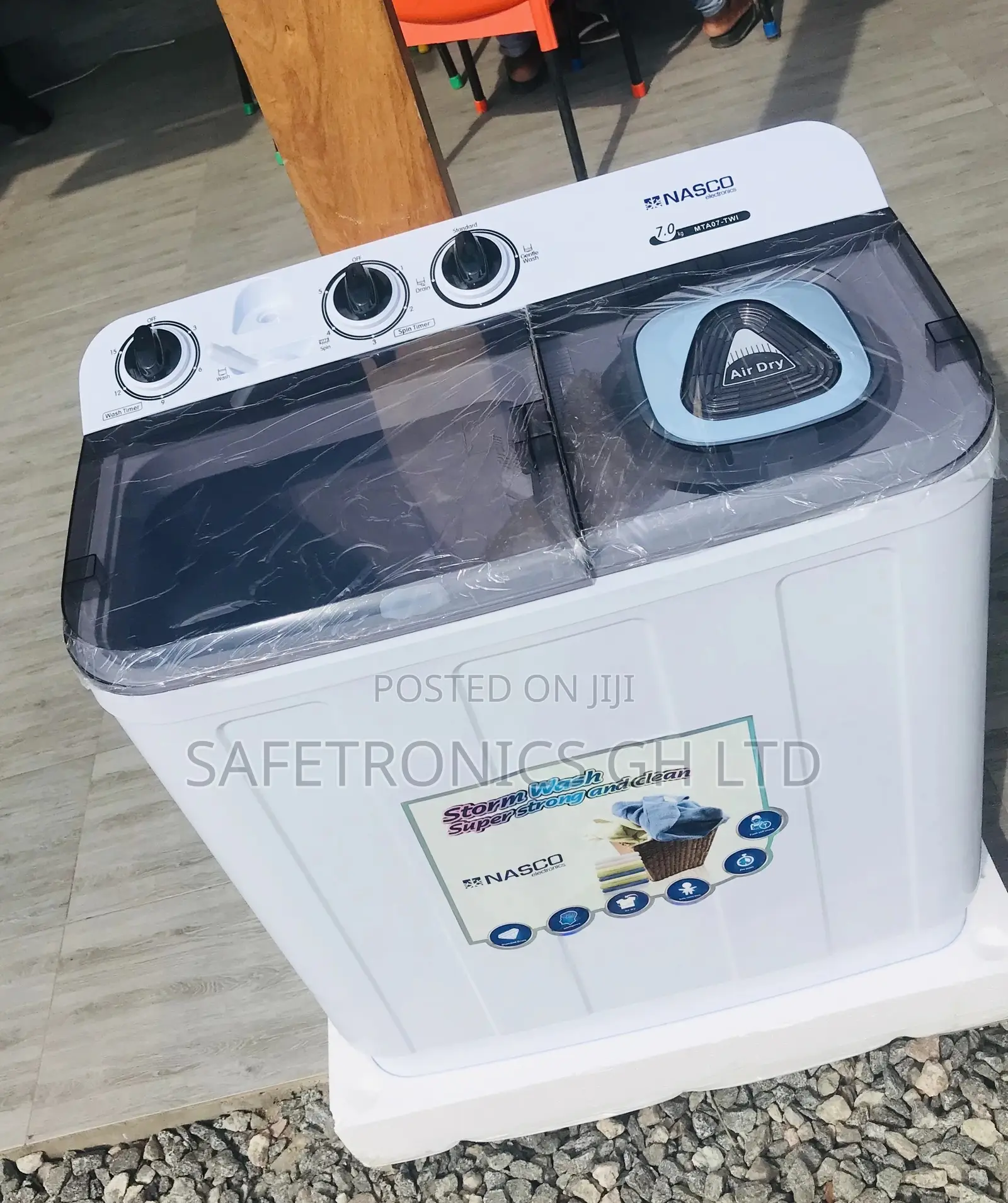 Sealed Semiautomatic Washingmachine Nasco 5kg Topload