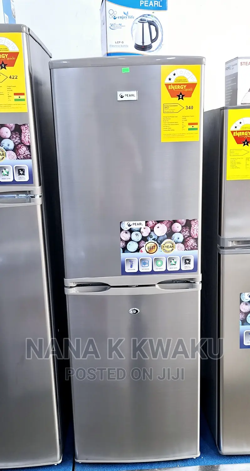 New_pearl Pf200_double Door Fridge/Bottom Freezer