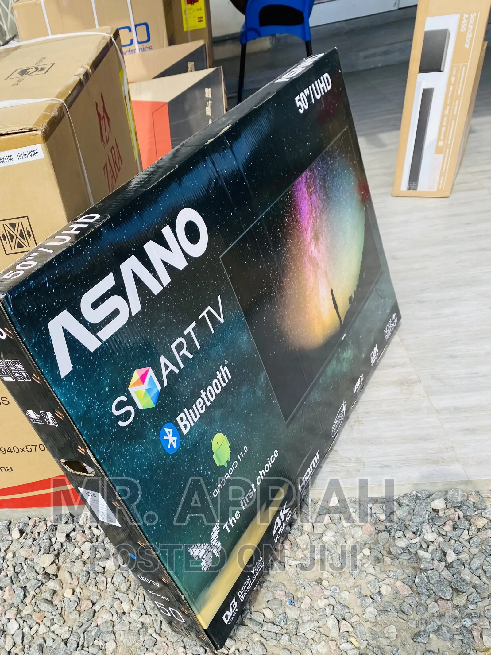 Authentic Asano 50” Uhd Smart Wireless Wifi Bluetooth Tv