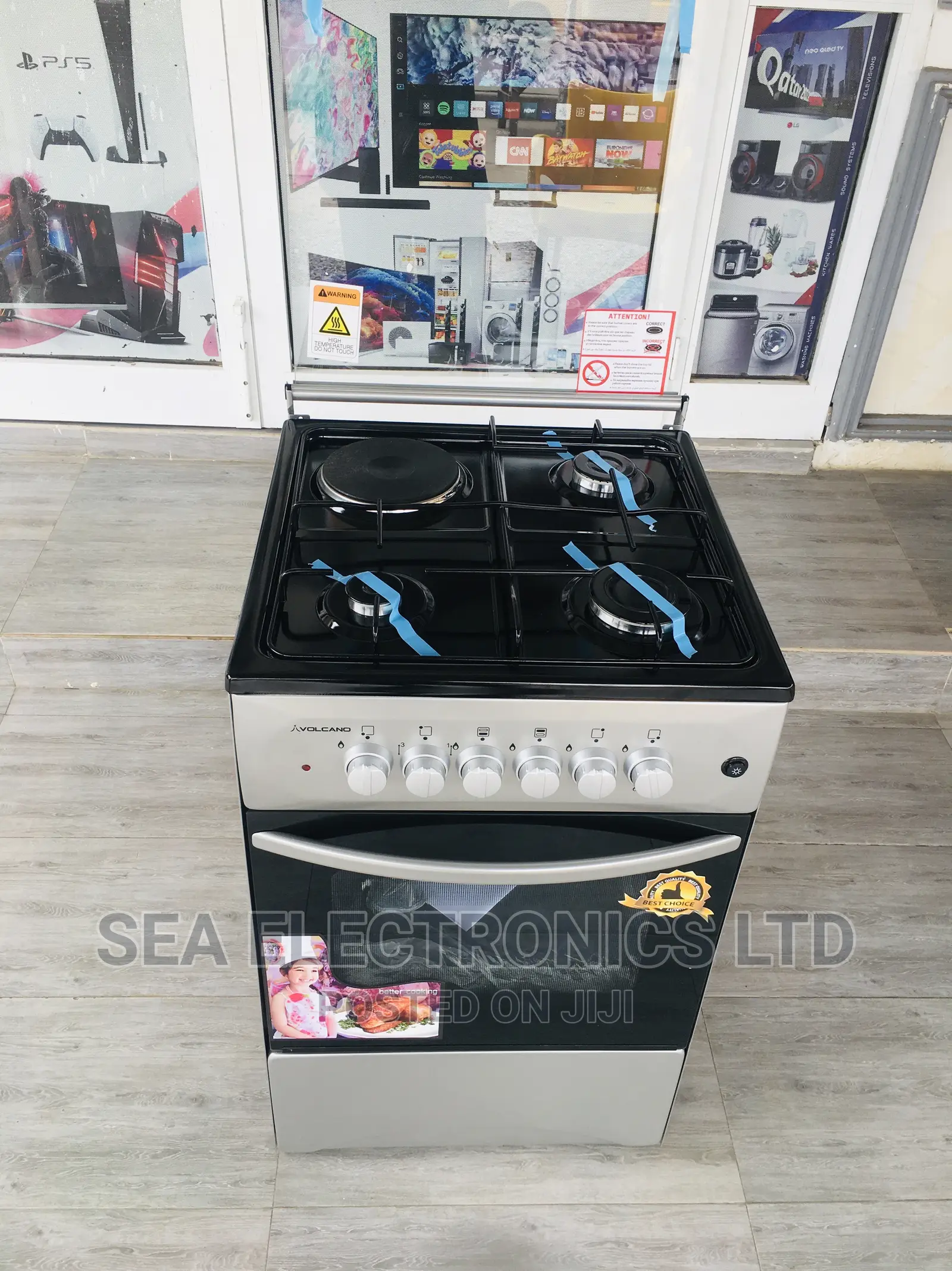 Unique Volcano 3x1 Electric and Gas Cooker