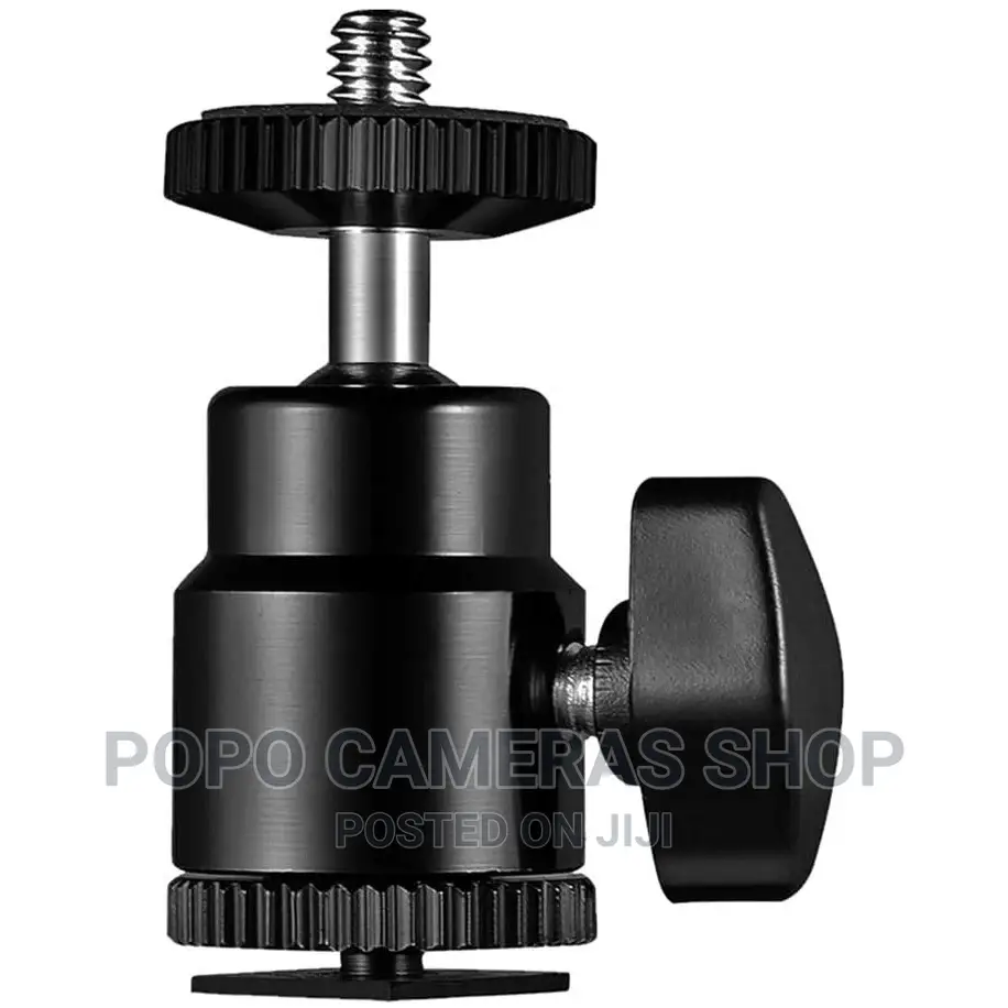 Mini Ball Head Hotshoe Mount Adaptor