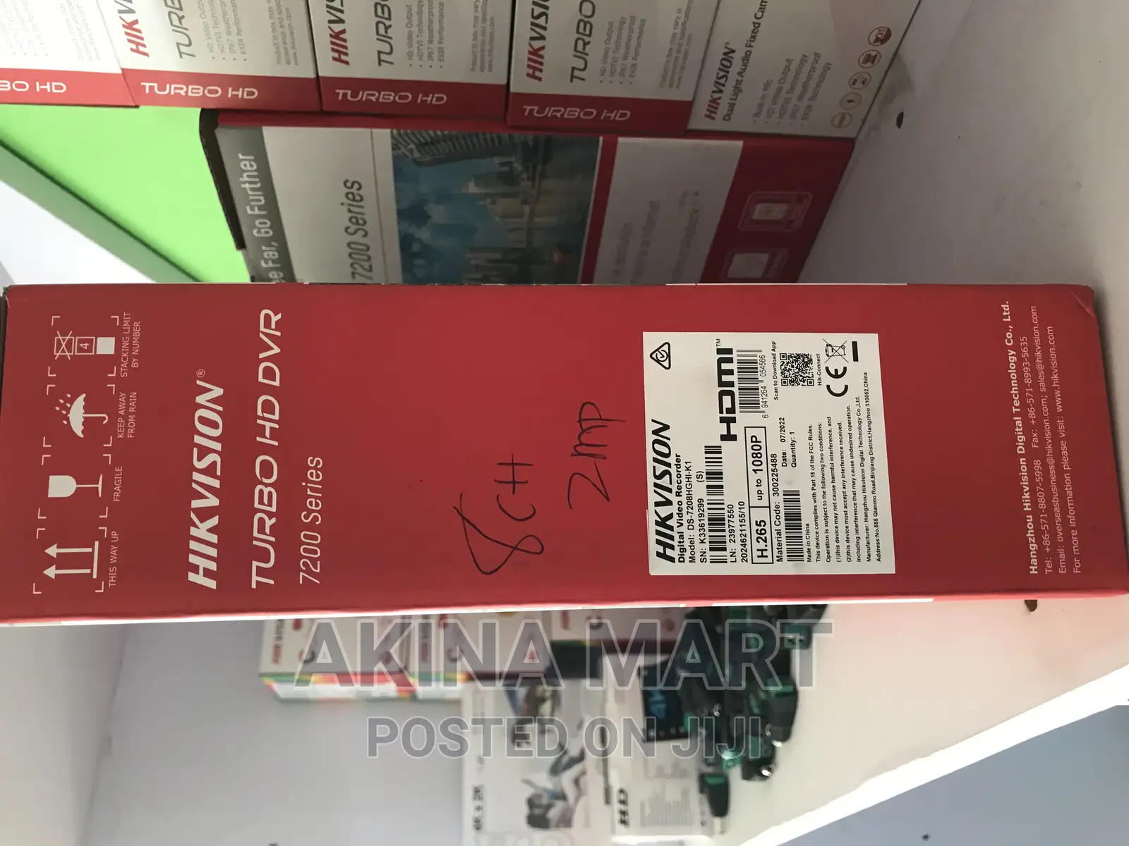 Hikvision DVR 2mp 8ch