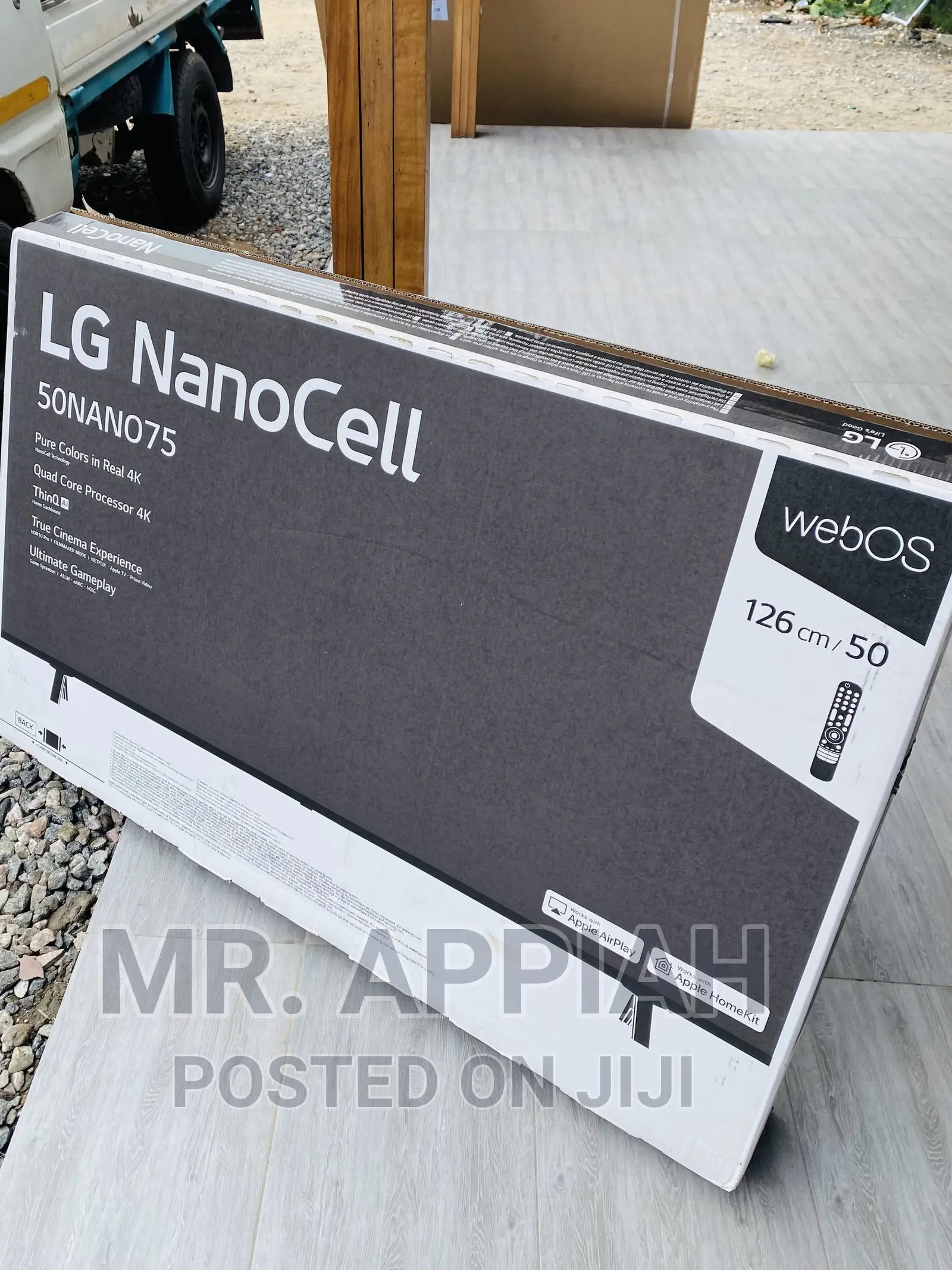 Smart LG 50NANO756 50” Nanocell Smart Tv(Black) 