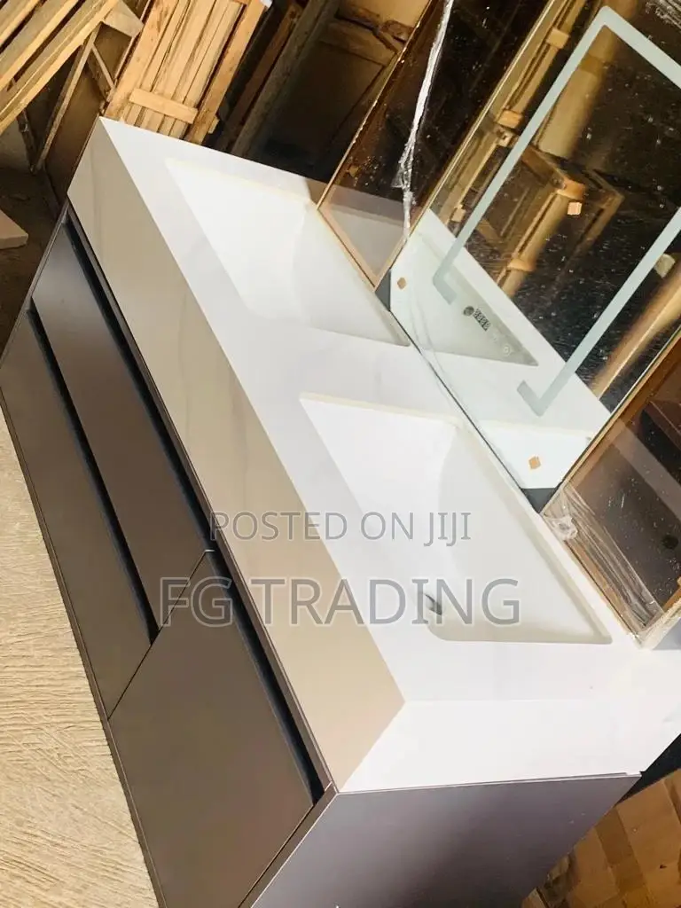 Double Cabinet Basin - Luxury Wash Hand Basin - LED Basin
