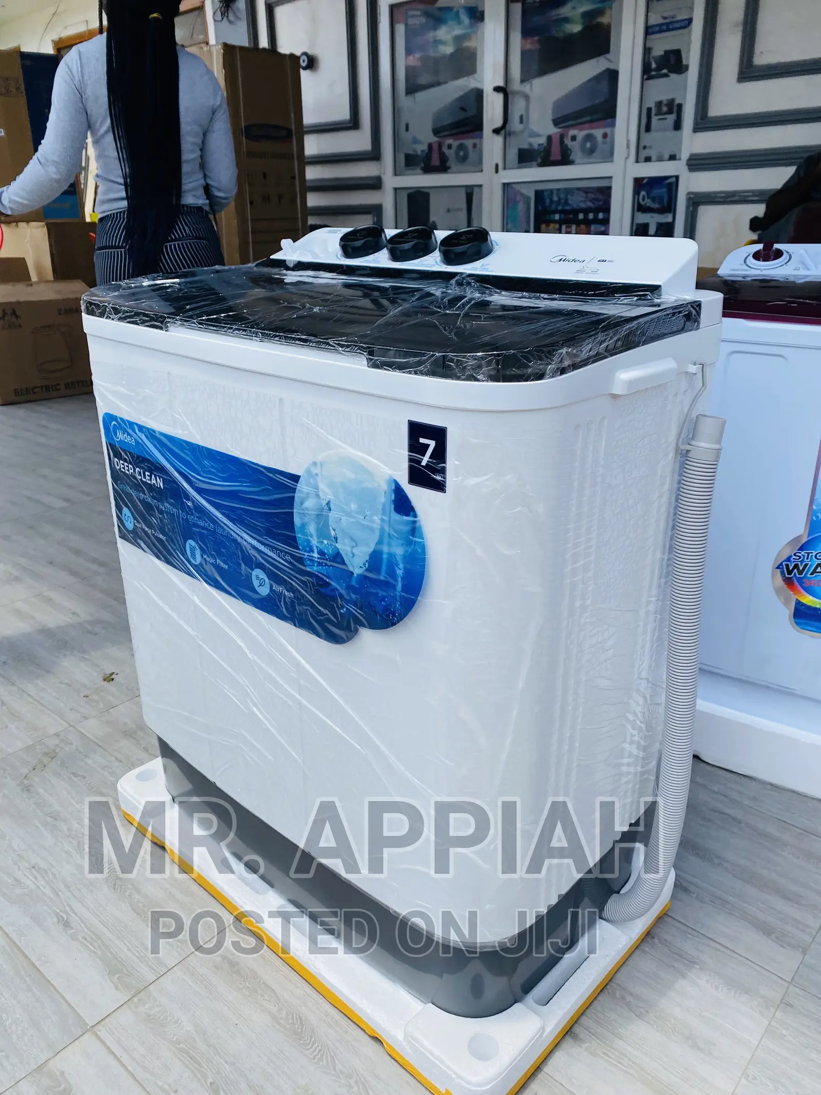 Energy Saving 7kg Midea Spin/Dry Washing Machine 