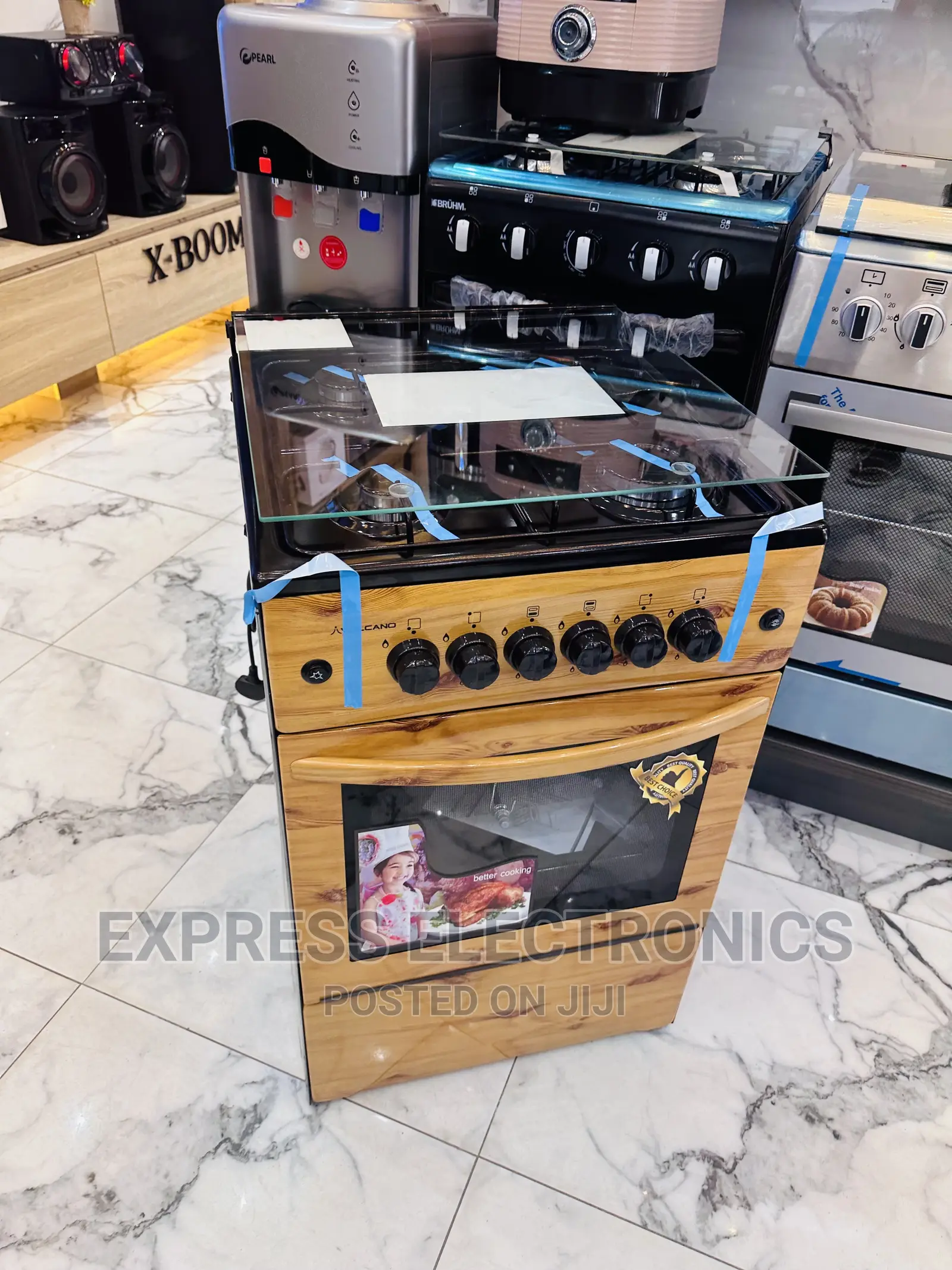 Furnace Wooden Like Gas Cooker Oven Grill 4b 50/50