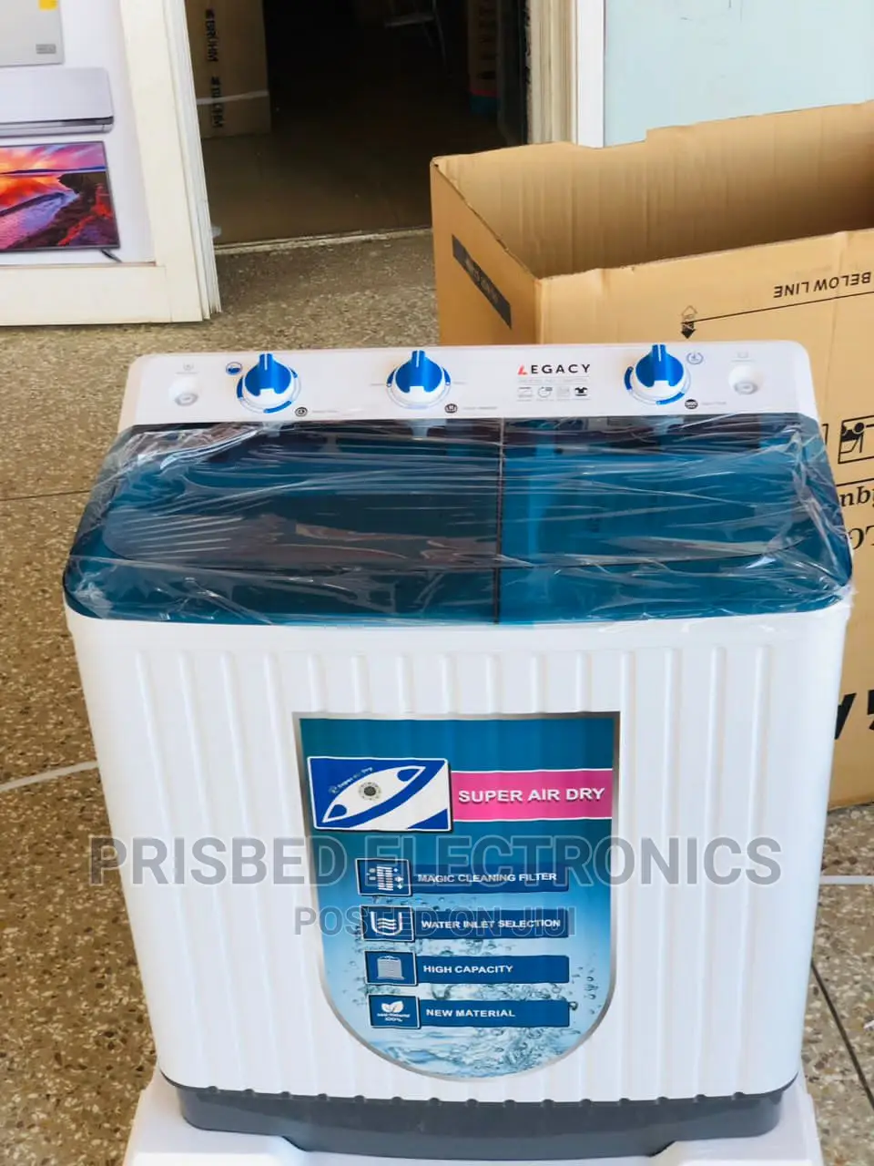Legacy Durable Washing Machine 8kg Top Load Twin Tub
