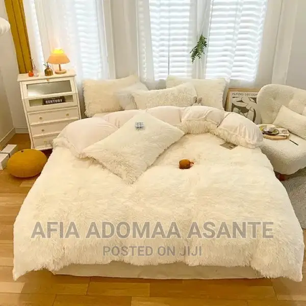 Super King Size Fluffy Duvet Set-7 Pieces