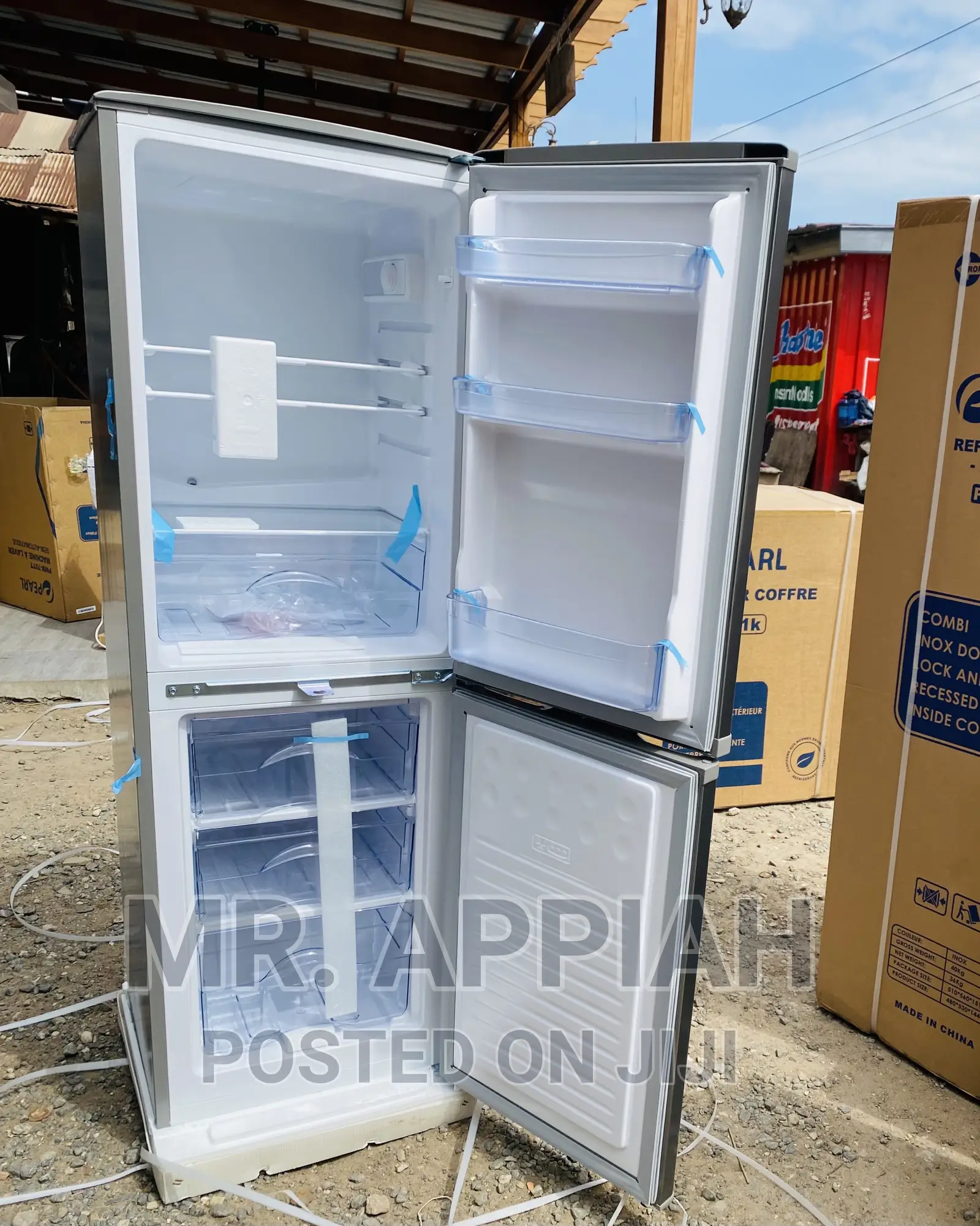 Sealed in Box  Pearl 140L Double Door Refrigerator(PF-200b)