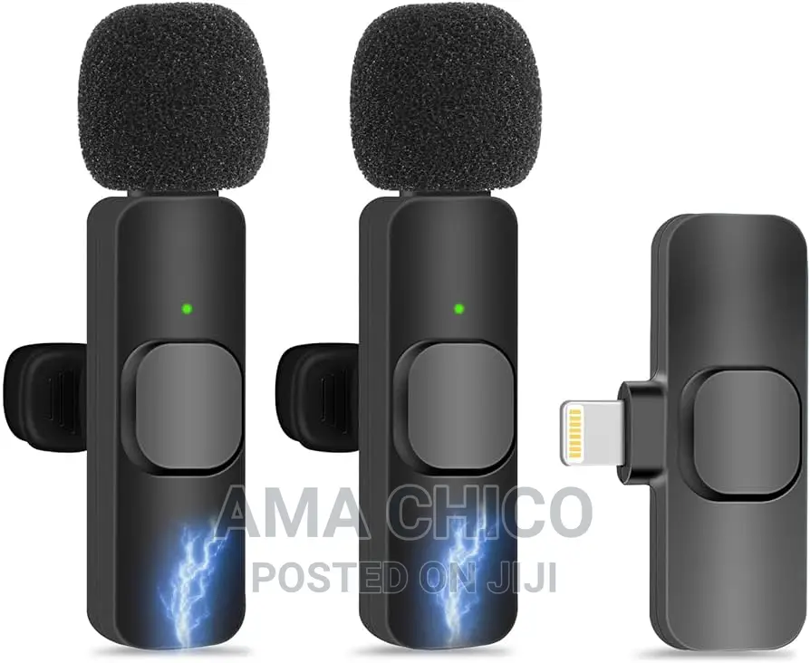 Double Wireless Lapel Microphone for iPhone