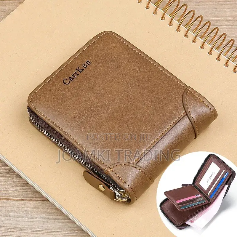 Men's Leather Wallet With Zipper