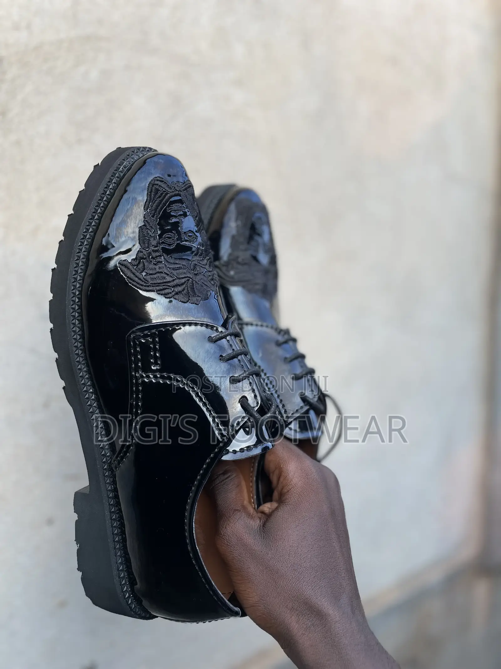 Black Mirror Embroidered Shoe
