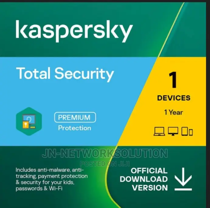 Kaspersky Total Security 1 Device 1 Year Windows/Mac/Android