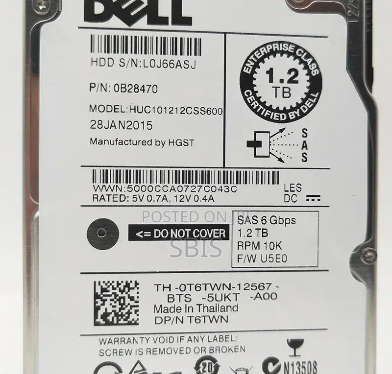 Brand New 1.2tb Dell Sas Hard Drive