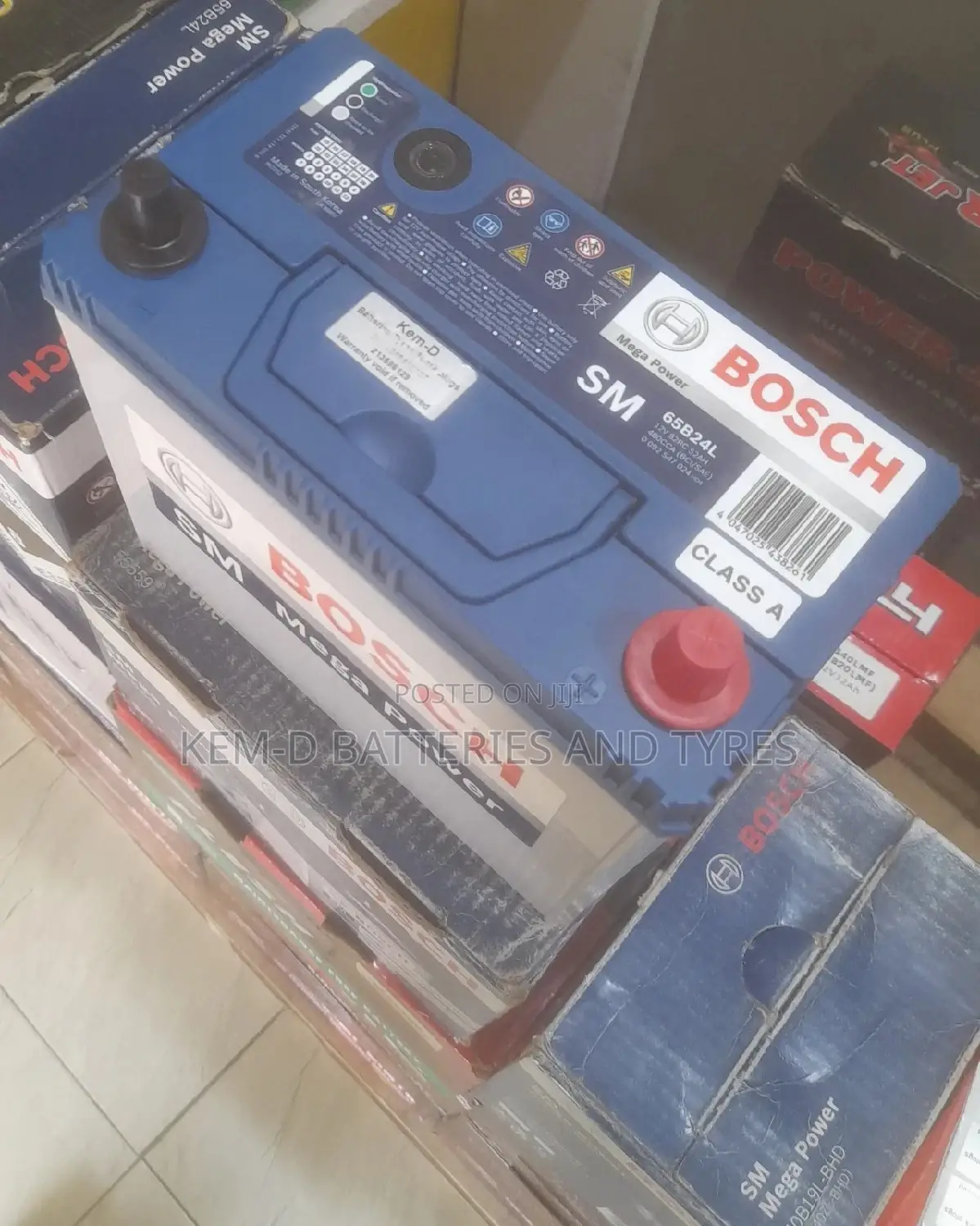 13 Plates Bosch Batteries - 12V 45AH Honda Type