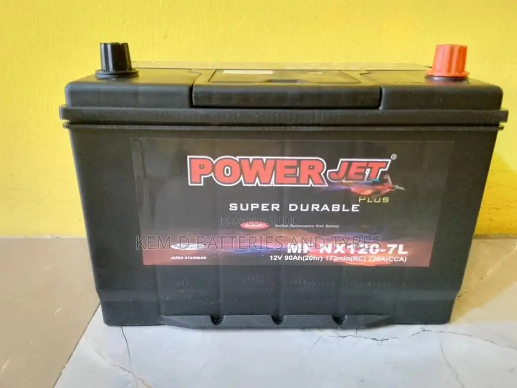 17 Plates Powerjet Battery - 90ah 12V - Free Delivery