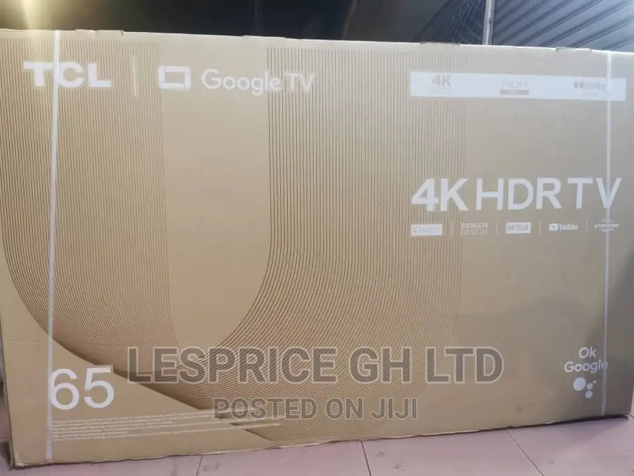 TCL 65” Android Smart Ok Google HDRTV