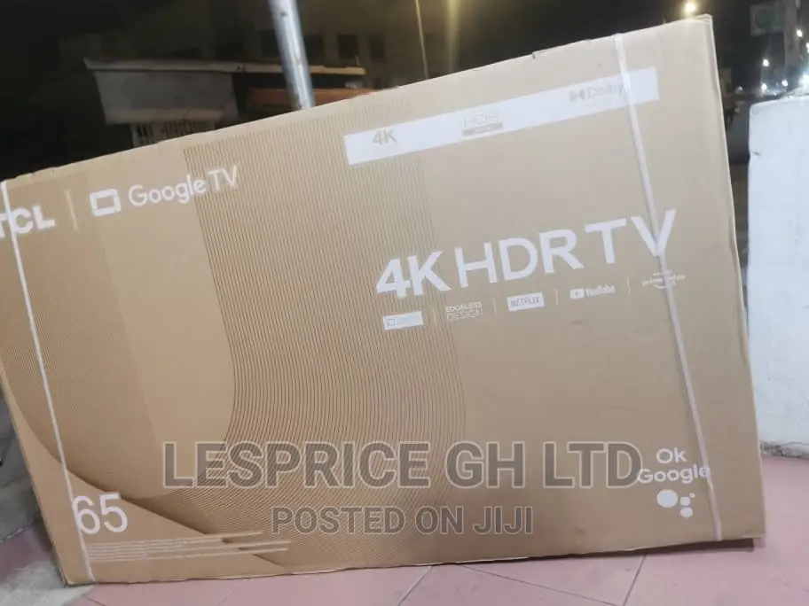 Original//TCL 65” Android HDRTV/New Tv