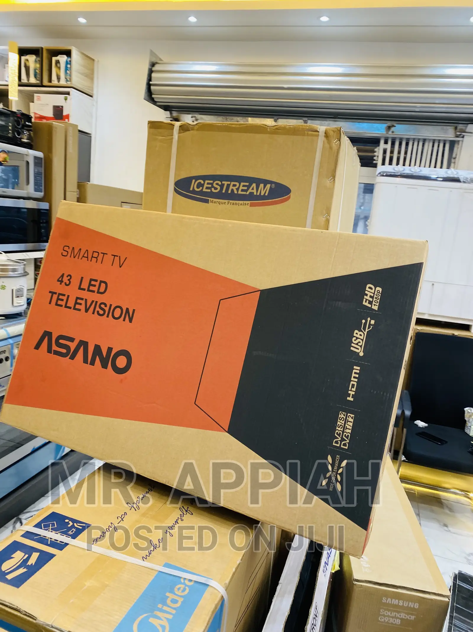 Energy Saving Asano 43” Smart Digital Satelite LED Tv.