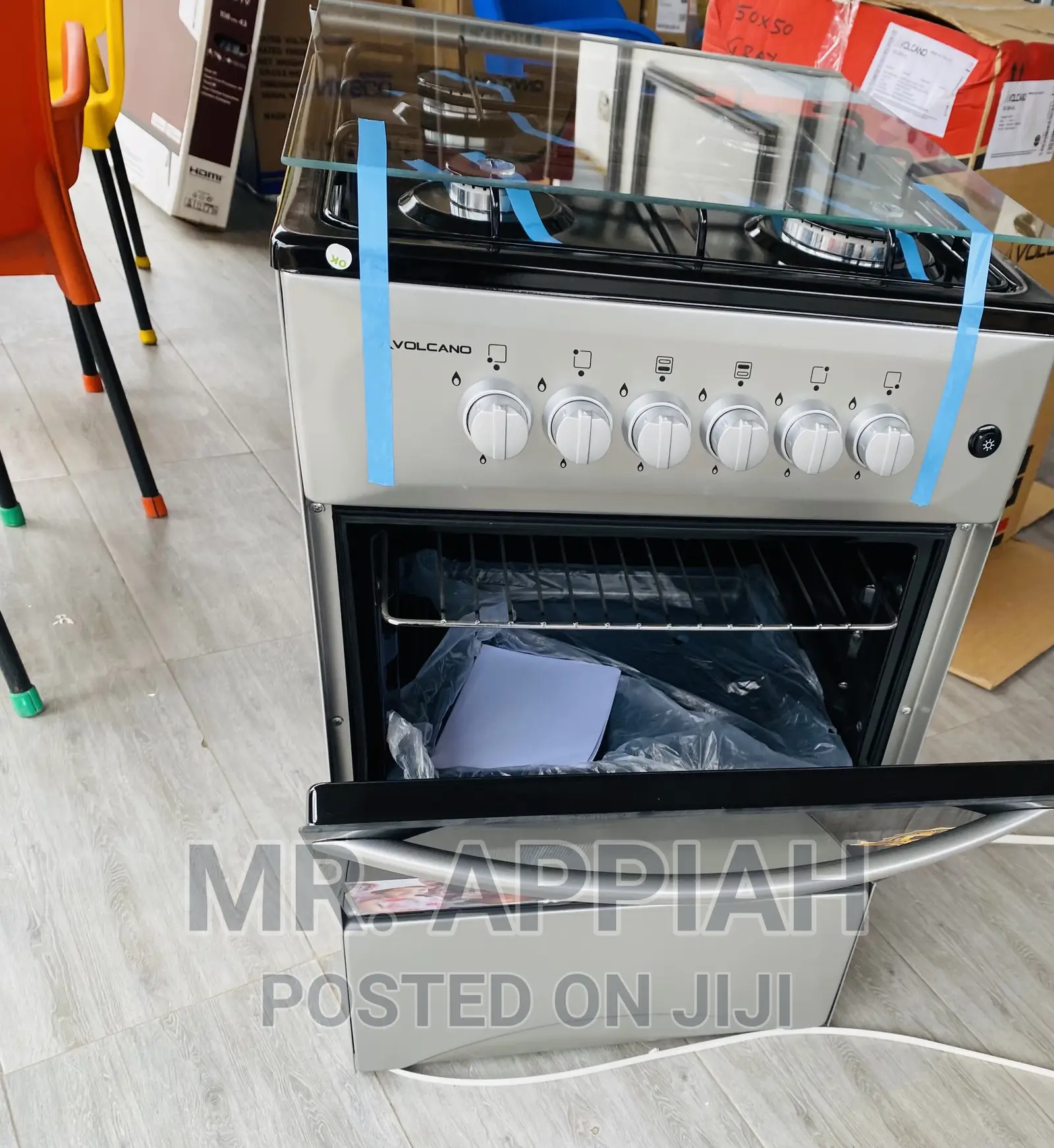 Energy Saving 50x50 Volcano 4 Burner Available(Gray)