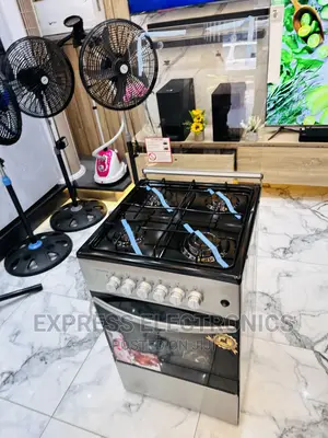 Volcano Sliver Color 4burner Gas Cooker Oven Inbuilt Lamp
