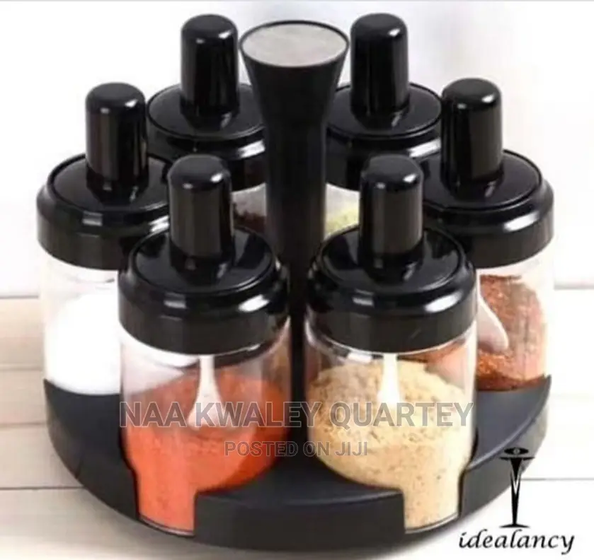 6pcs Rotating Spice Rack
