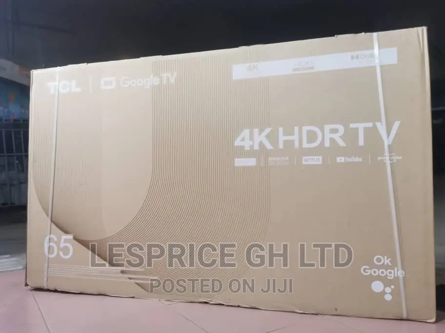 TCL 65” Android Smart Ok Google