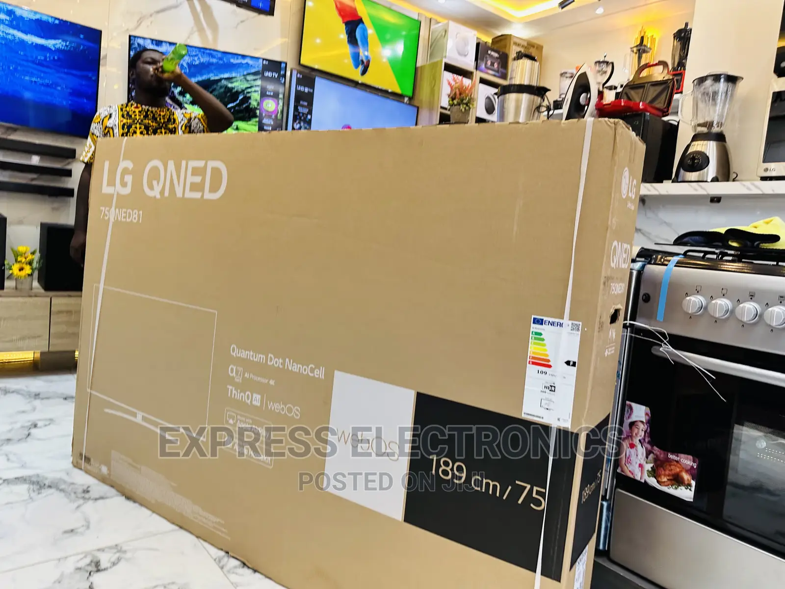 75QNED813 UHD Smart Lg Tv Glossy Screen High Resolution