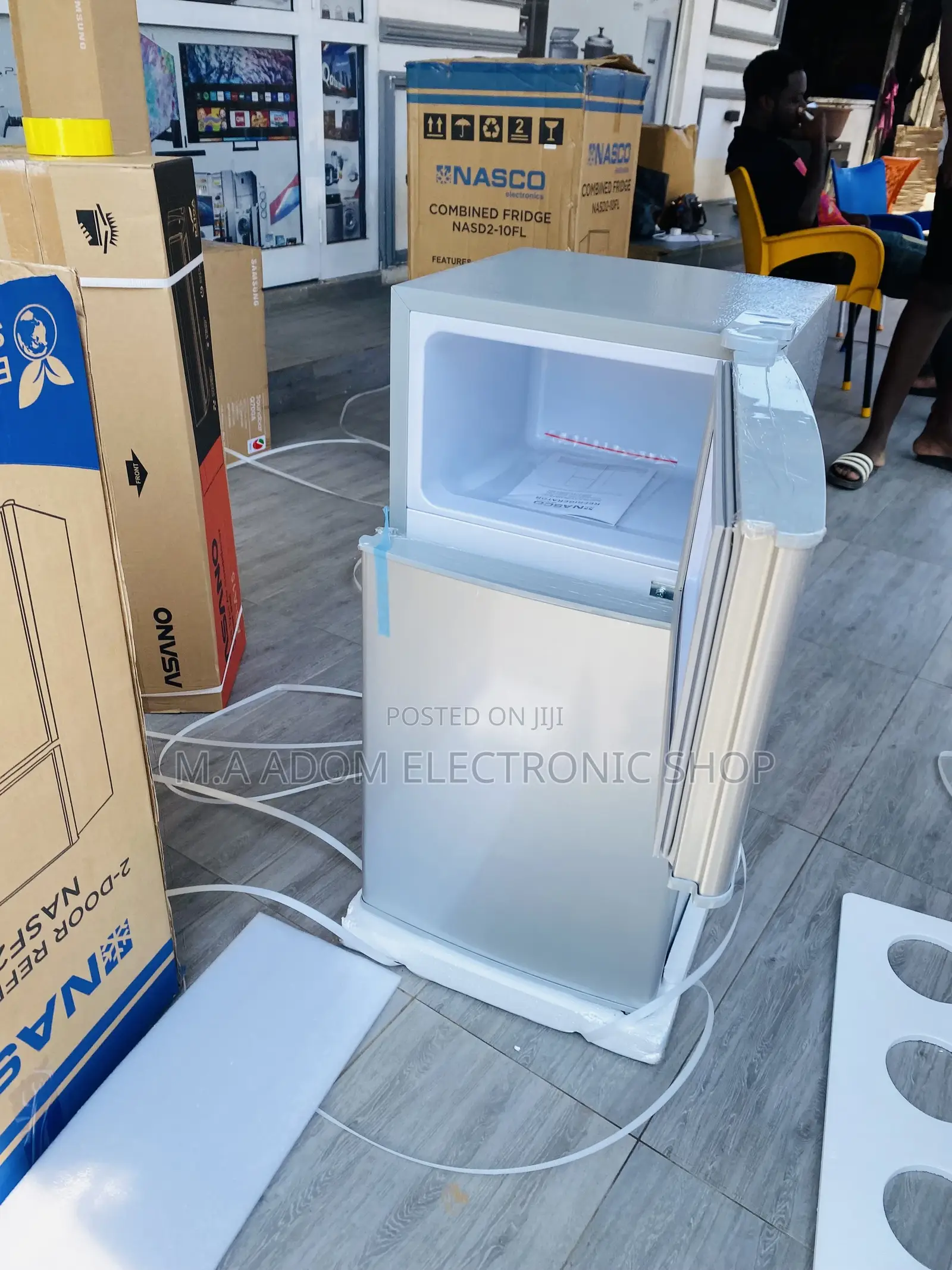 Extremely Chilling Nasco Double Door Fridge(Nasf2-10)