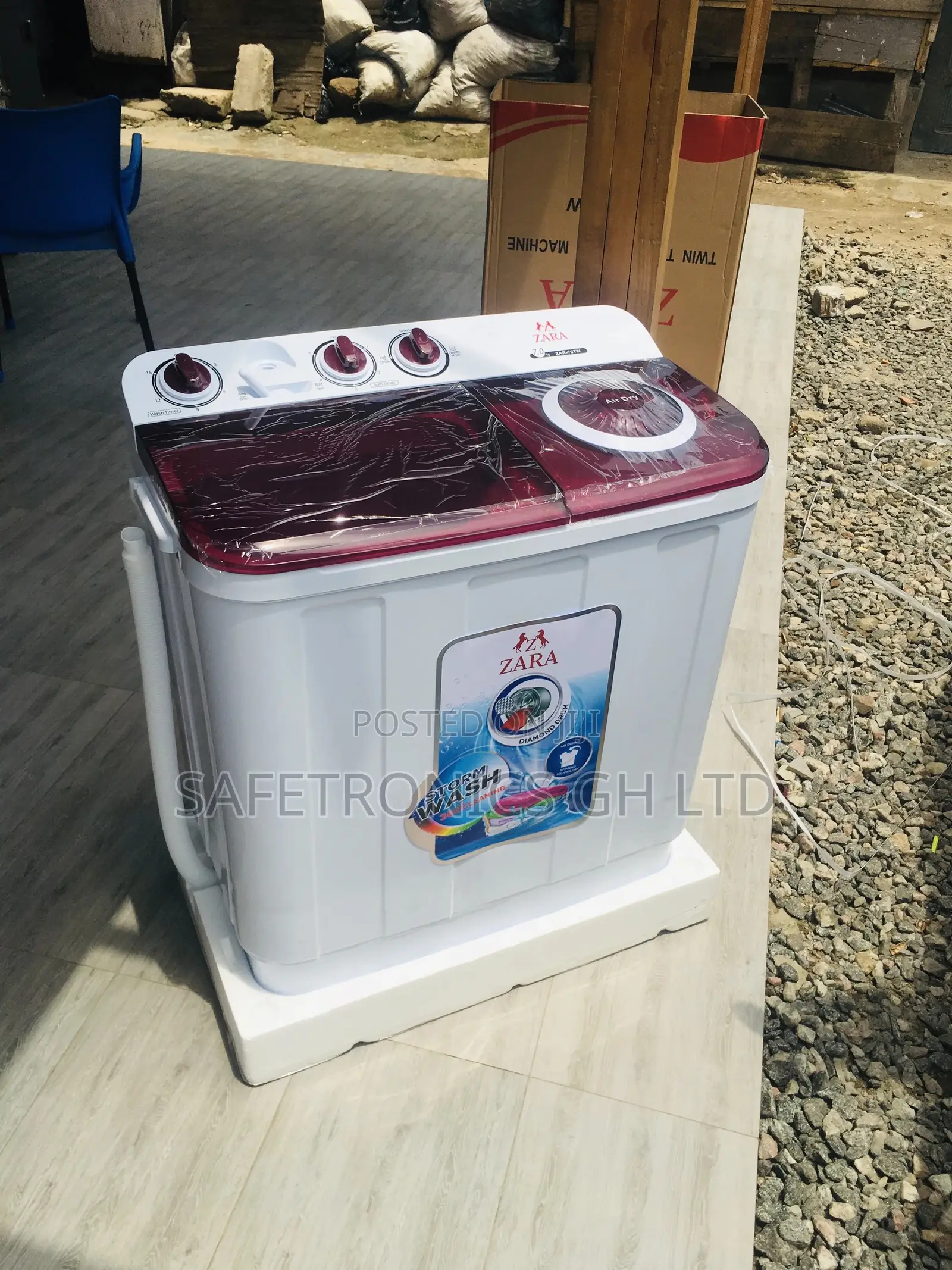 Elegant Washingmachine 7kg Semiautomatic Topload Zara 